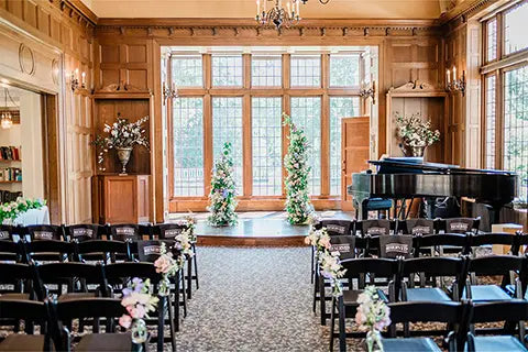 Lush Early Summer Wedding Florals at Lairmont Manor