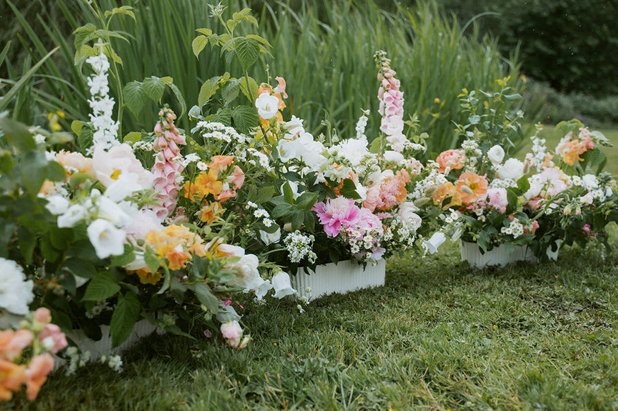 English Cottage Garden Wedding in late spring