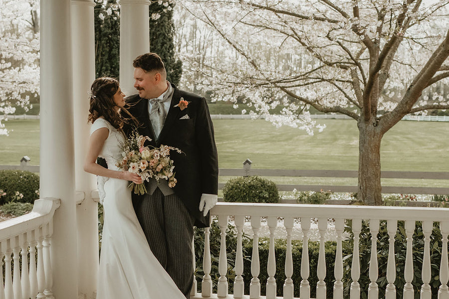 Silk, Blush, and Blooming Branches - Early Spring Wedding at Maplehurst Farm