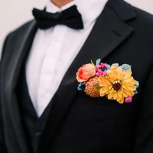 Load image into Gallery viewer, Boutonnière (pin-on, magnet, and pocket styles)