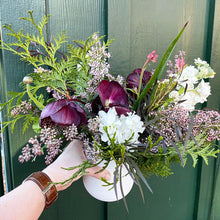 Load image into Gallery viewer, winter floral arrangement with hellebore