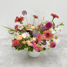 Load image into Gallery viewer, Lush seasonal flower arrangement for loved one