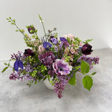 Load image into Gallery viewer, purple spring floral arrangement